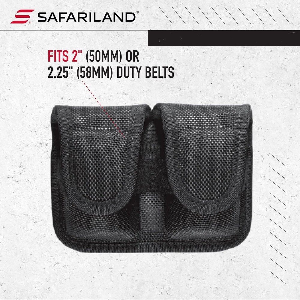 Trilaminate Bianchi Speedloader Pouch with Hidden Snap – Tactical Black Utility