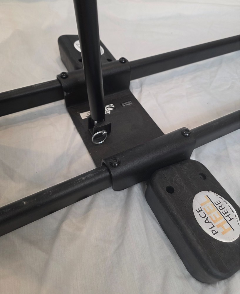 The DB Method Black Padded Seat Exercise Foldable Squat Workout Machine