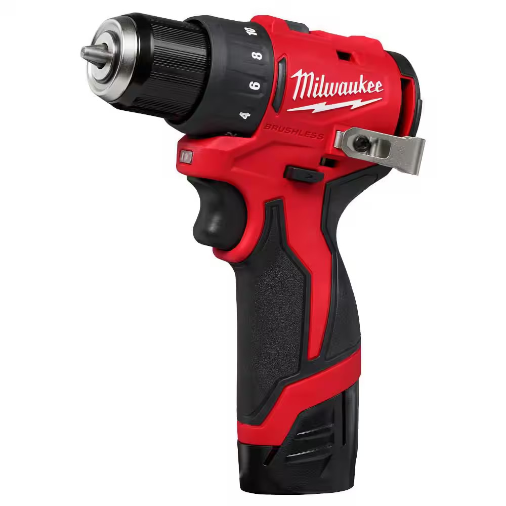 M12 12-Volt Lithium-Ion Brushless Cordless Subcompact Brushless Drill Driver Kit