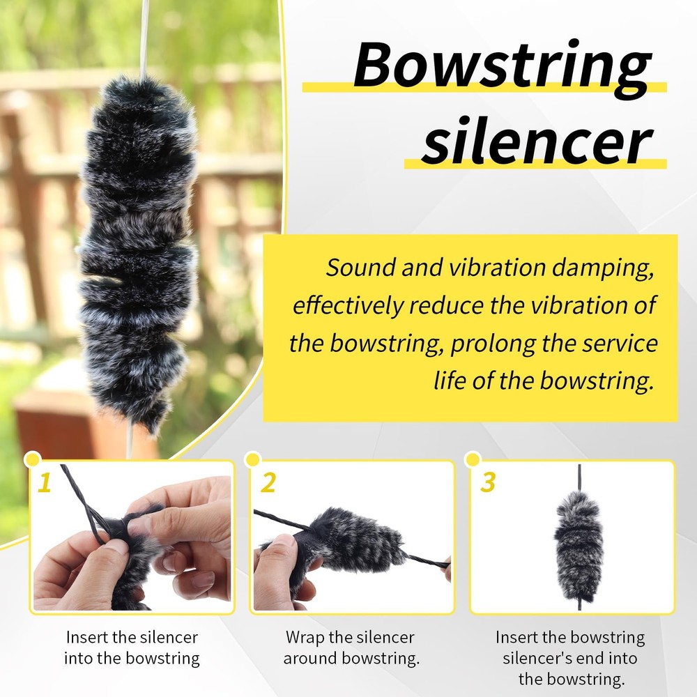 SPG Bow String Silencers for Recurve Bow, Set