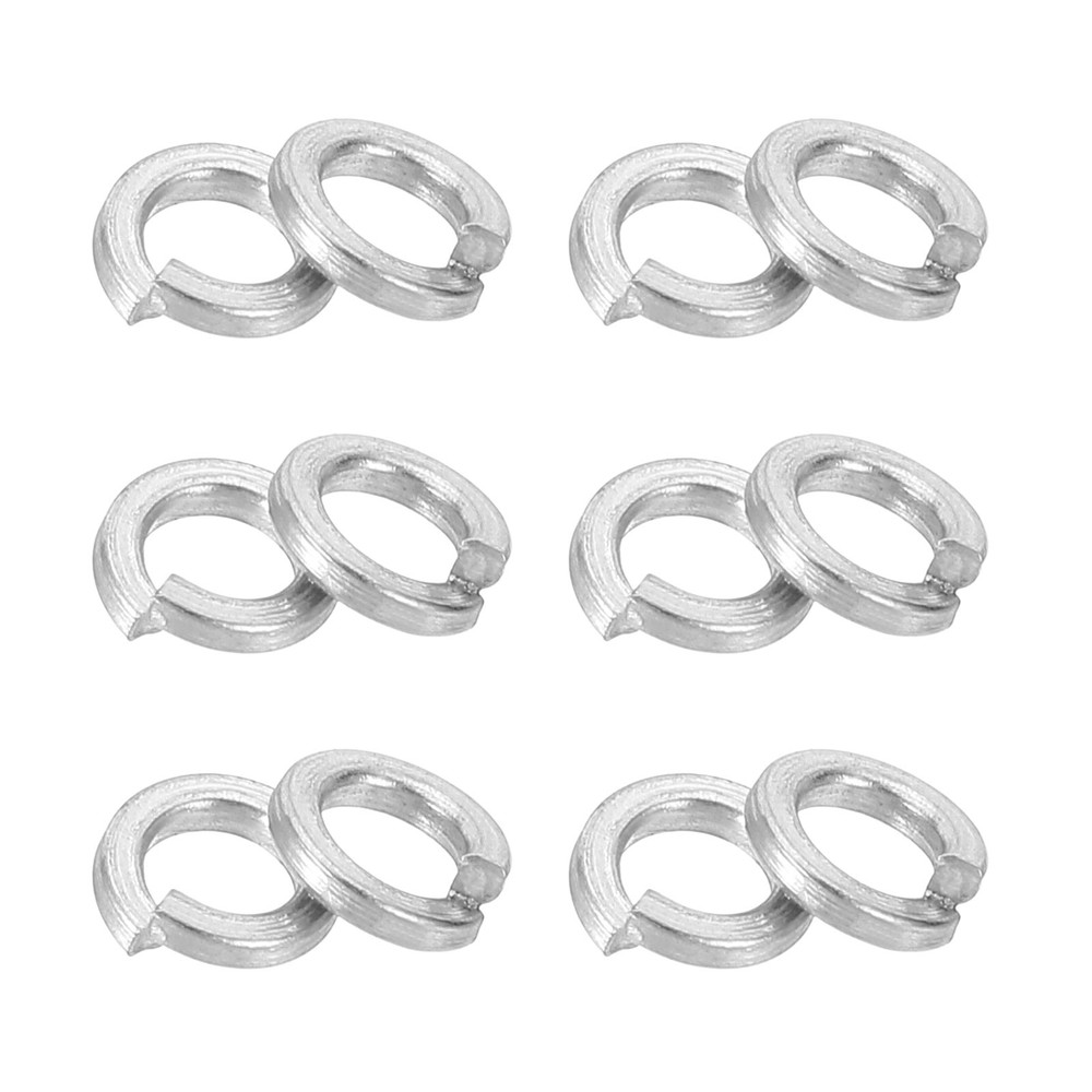 200 Pcs M3 Split Lock Washer Spring Lock Washer 304 Stainless Steel, Silver
