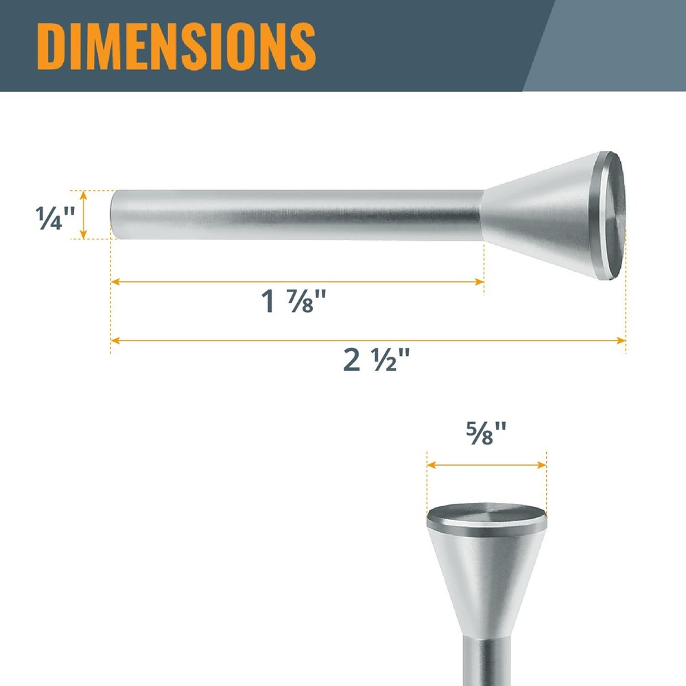 Router Subbase Centering Pin & Cone Set w/ 1/2" & 1/4" Inside Centering Guide...