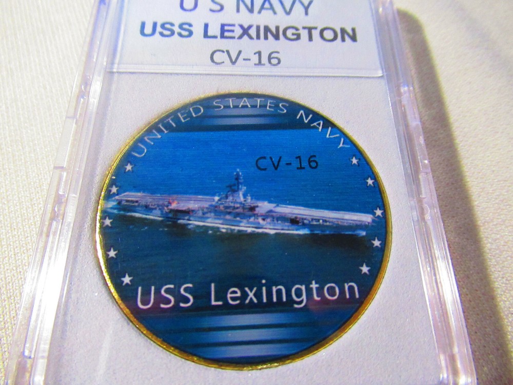 US NAVY - USS LEXINGTON CV-16 Challenge Coin