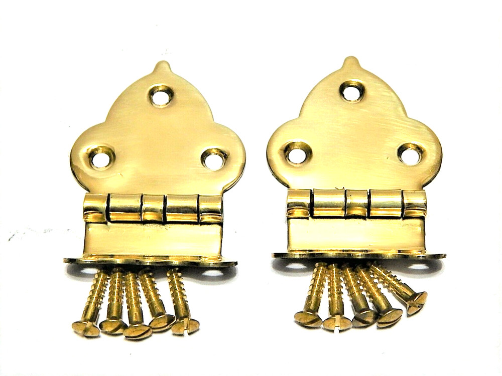 Hoosier Cabinet Hardware Hinge Sellers Offset Solid Brass