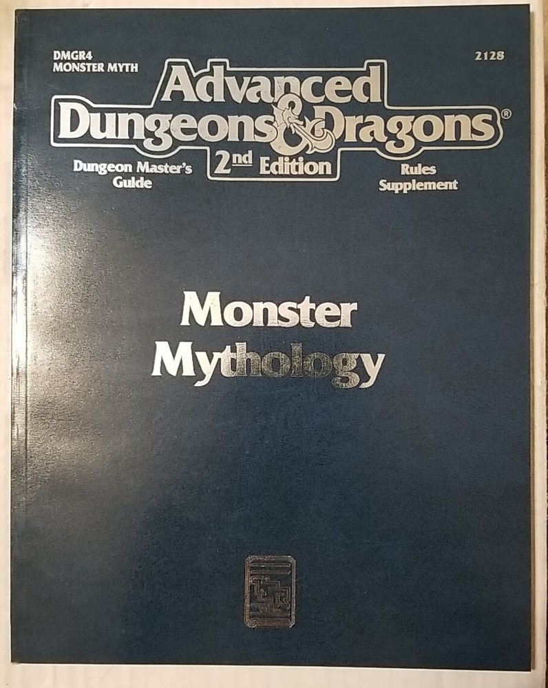 Advanced Dungeons & Dragons 2nd Edition Monster Mythology PB 2128