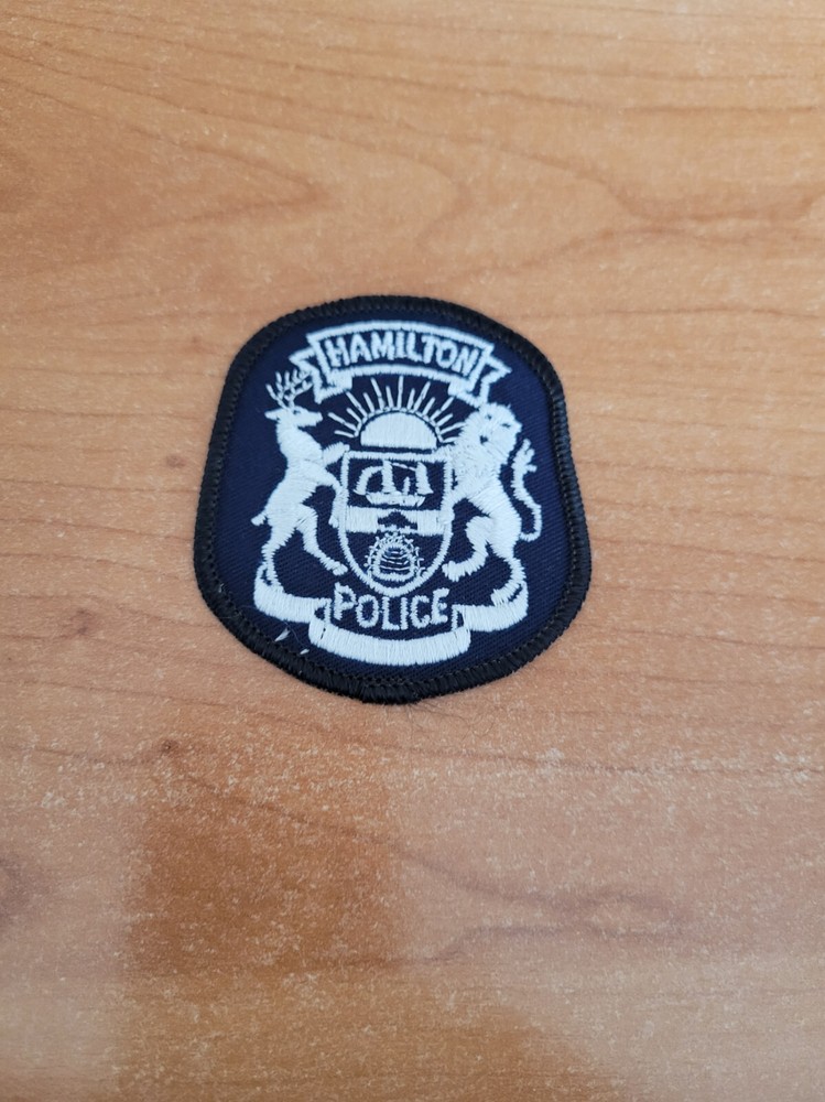 Hamilton Ontario Canada Police Hat Patch