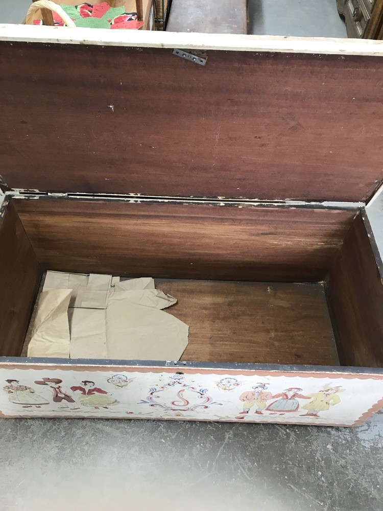 Hand Painted Blanket Chest