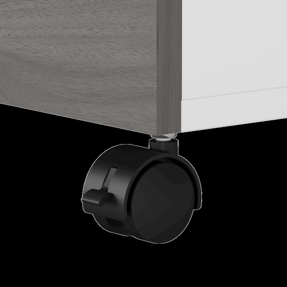Echo L Shaped Desk with Mobile File Cabinet