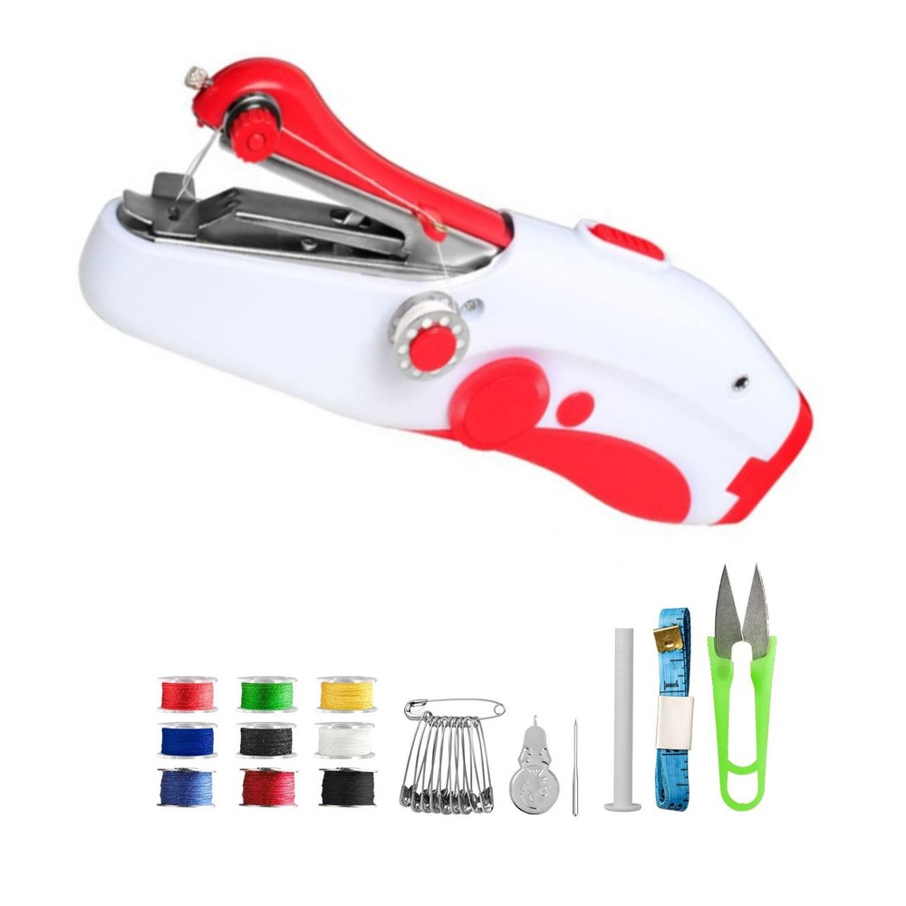 Lightweight Portable Mini Compact Handheld Sewing Machine Travel Home Tool