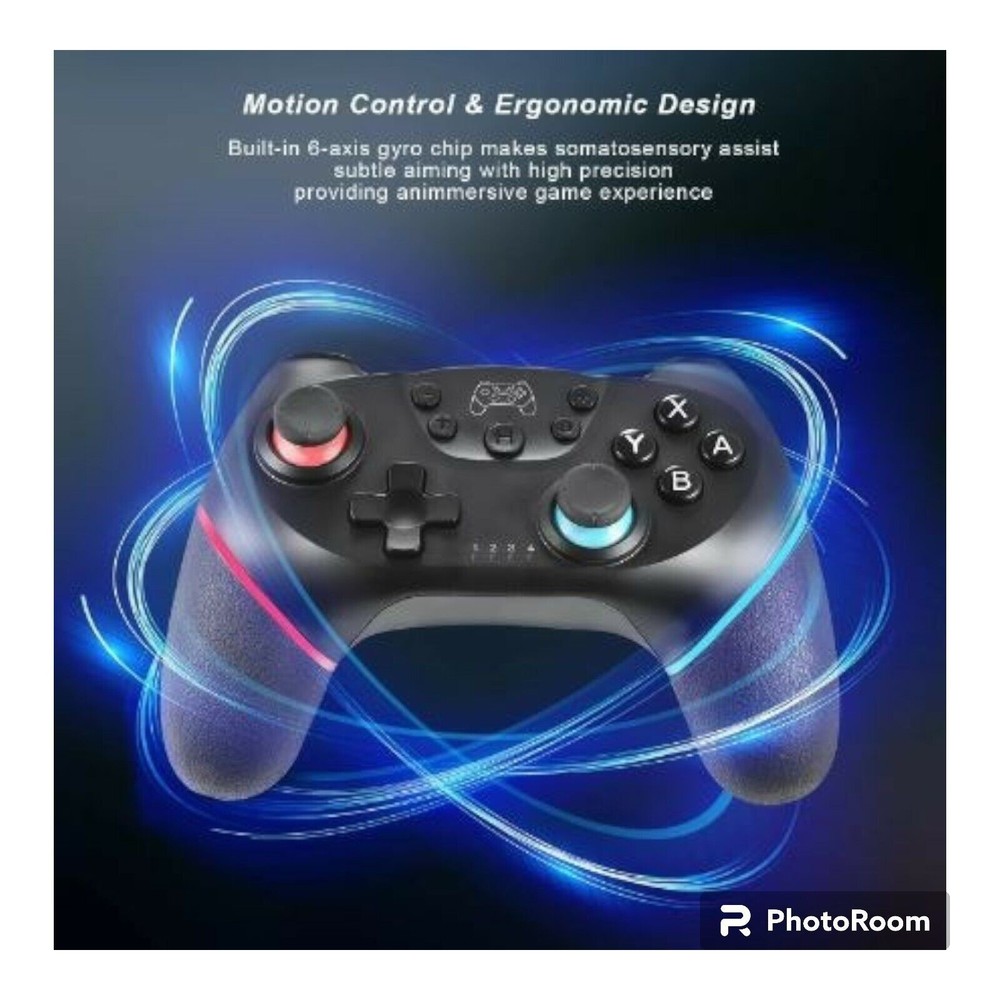 Wireless Controller for Nintendo Switch N-SL | Bluetooth USB-C Charging Black