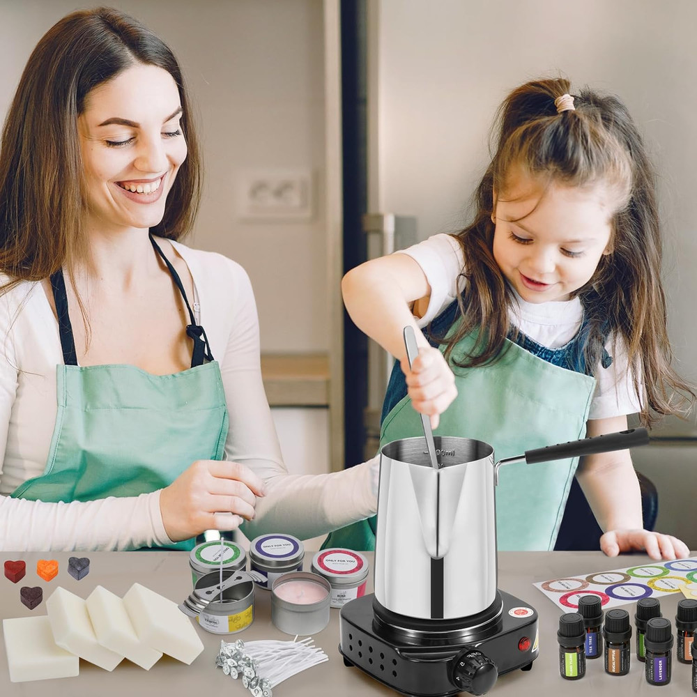 candle Making Kit,Candle Making Kit with Wax Melter, Complete Candle Making Kit