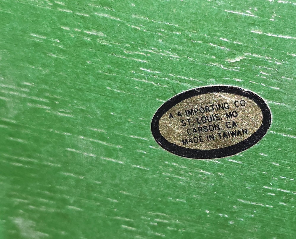 Vintage Wooden Pull Toy Beaded Bear EUC