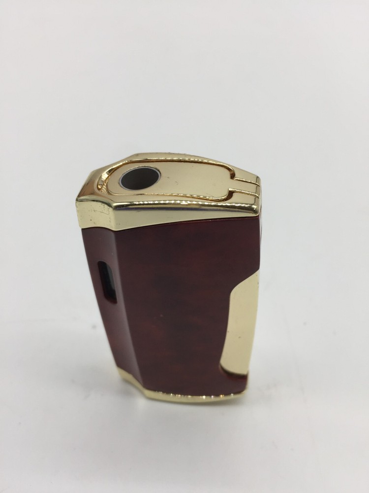 Honest Double Torch Gas Cigarette Cigar Lighter ReFillable with Punch
