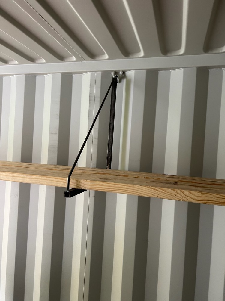 SHIPPING CONTAINER SHELF BRACKETS (1 PAIR)