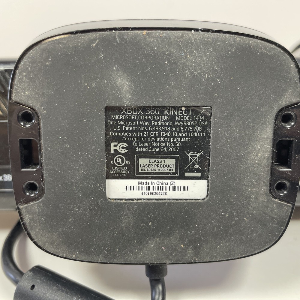 Microsoft Xbox 360 Kinect Sensor Model 1414 Black Not Tested