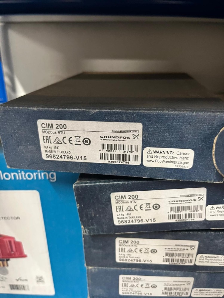 Grundfos CIM 200 MODbus RTU cards