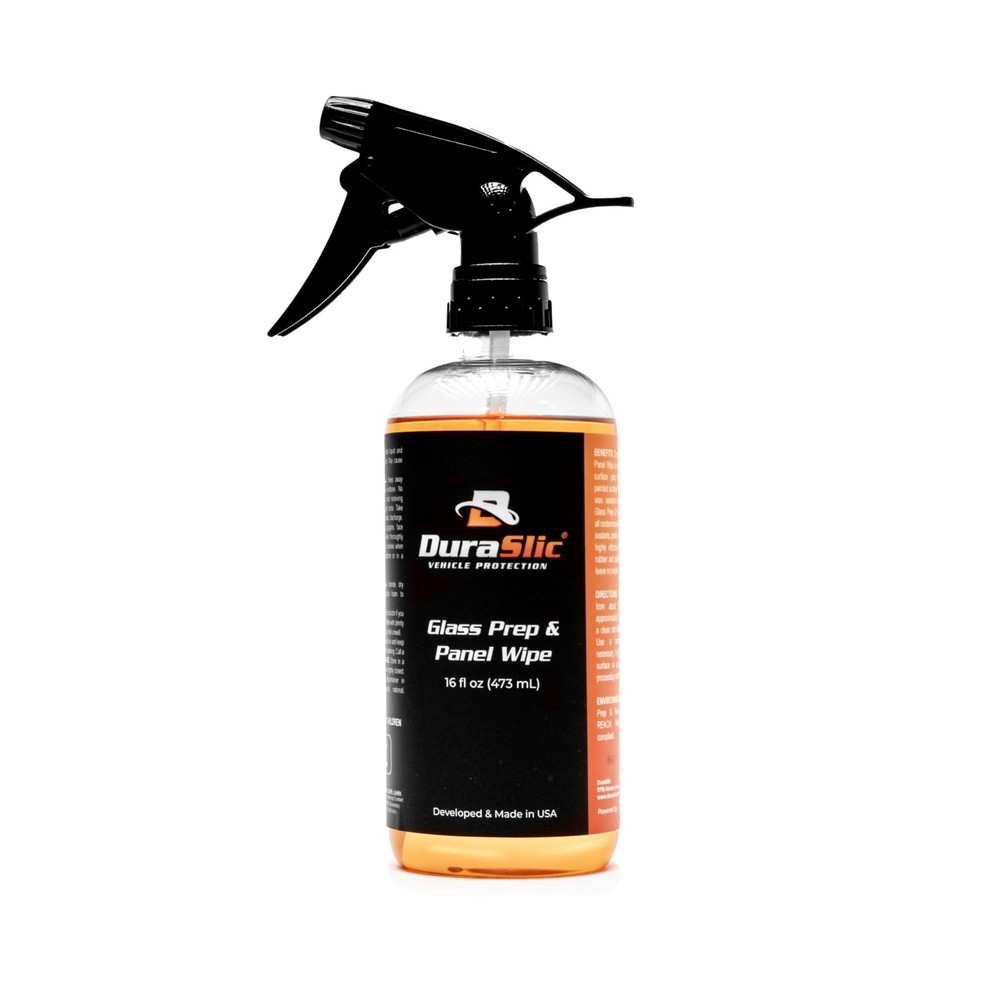 Professional-Grade Glass Prep & Panel Wipe 16oz - Streak-Free Surface Spray, Rem