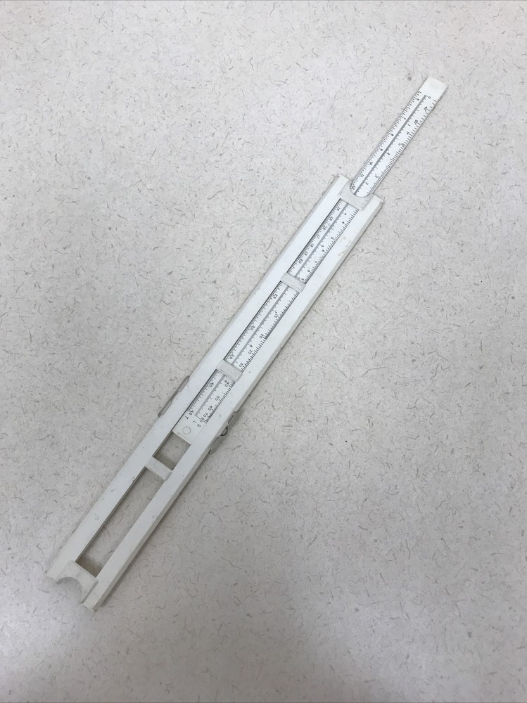 Vintage Slide Ruler Precision Sterling USA Tool Carpenter
