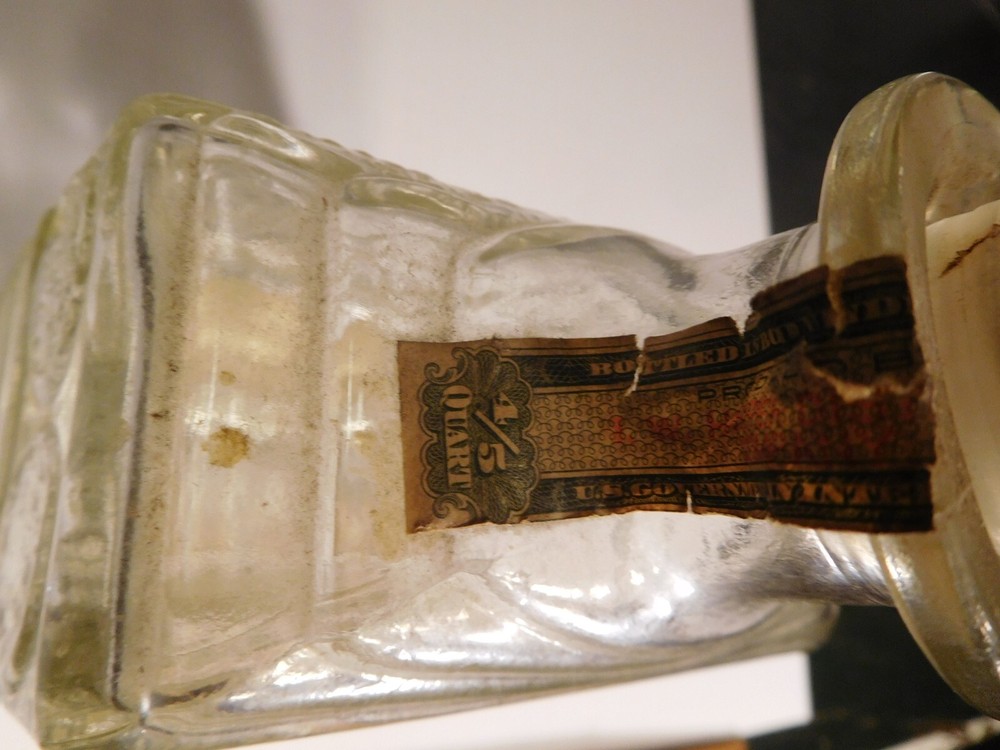 Vintage JW Harper Empty Bourbon Bottle