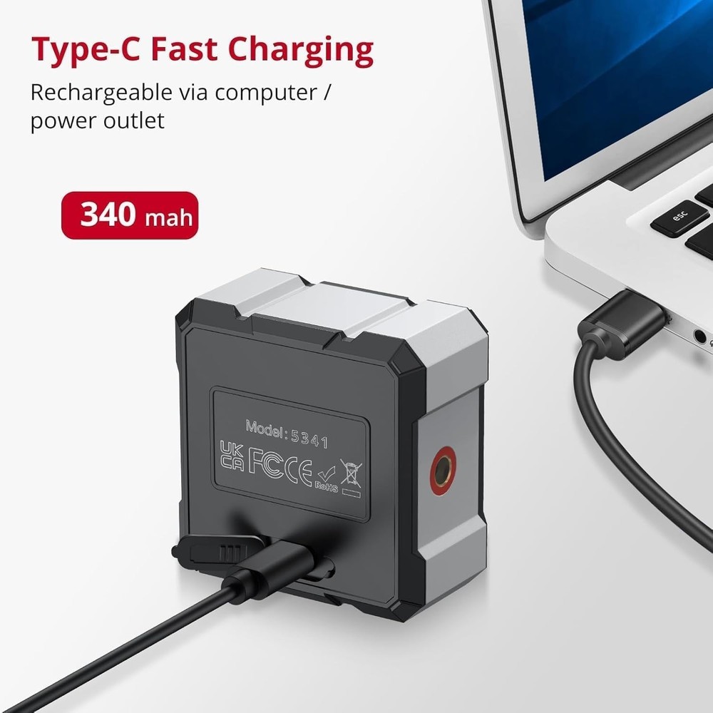Compact USB Angle Gauge with Dual Laser & Automatic Inversion – Durable Design