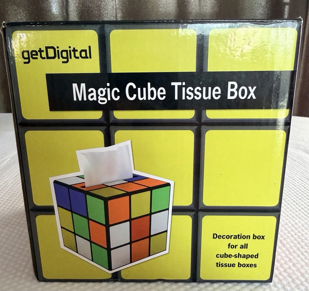 Get Digital Magic Cube Tissue Box Rubik's Cube Style