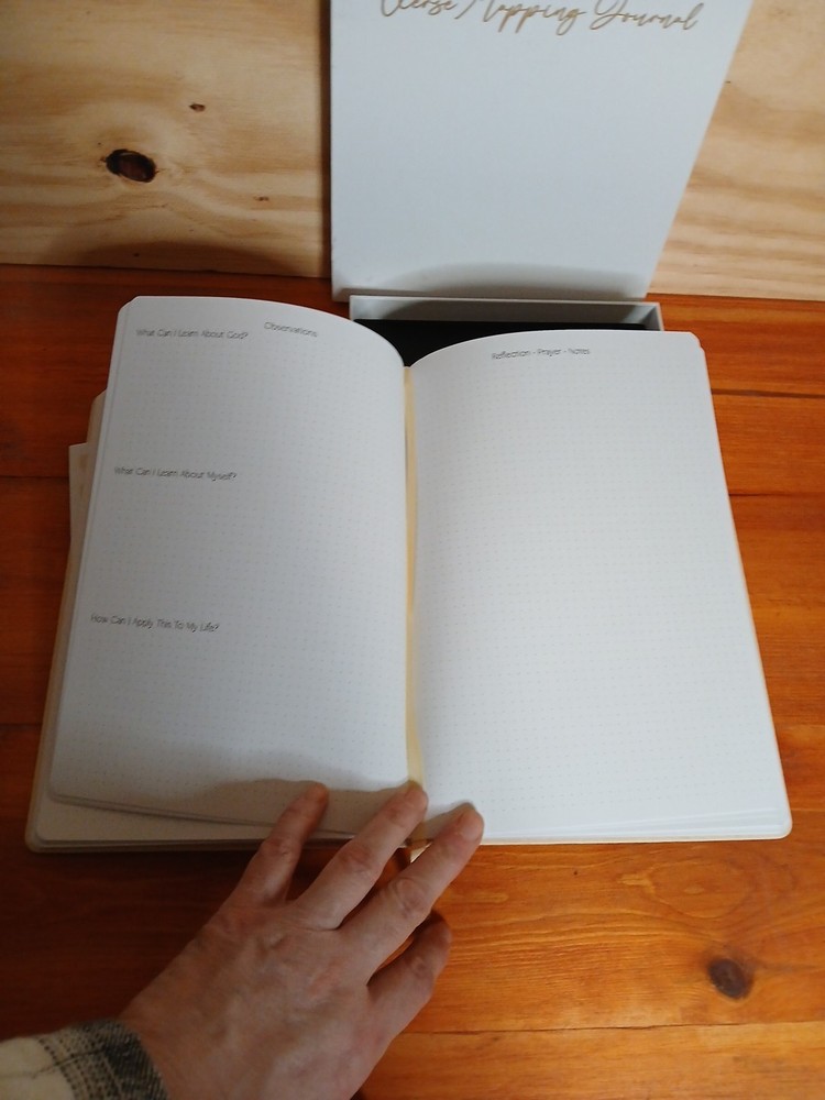 Linen Bible Verse Mapping Journal Premium Bible Study Journaling Kit
