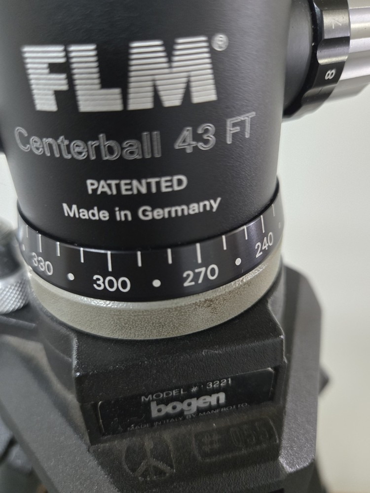 Bogen Manfrotto 3221 tripod w/ FLM Centerball 43FT Head