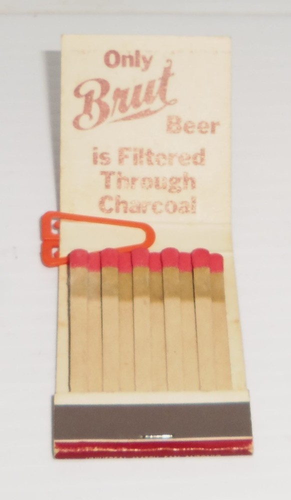 Vintage Brut Super-Premium Beer Unstruck Matchbook