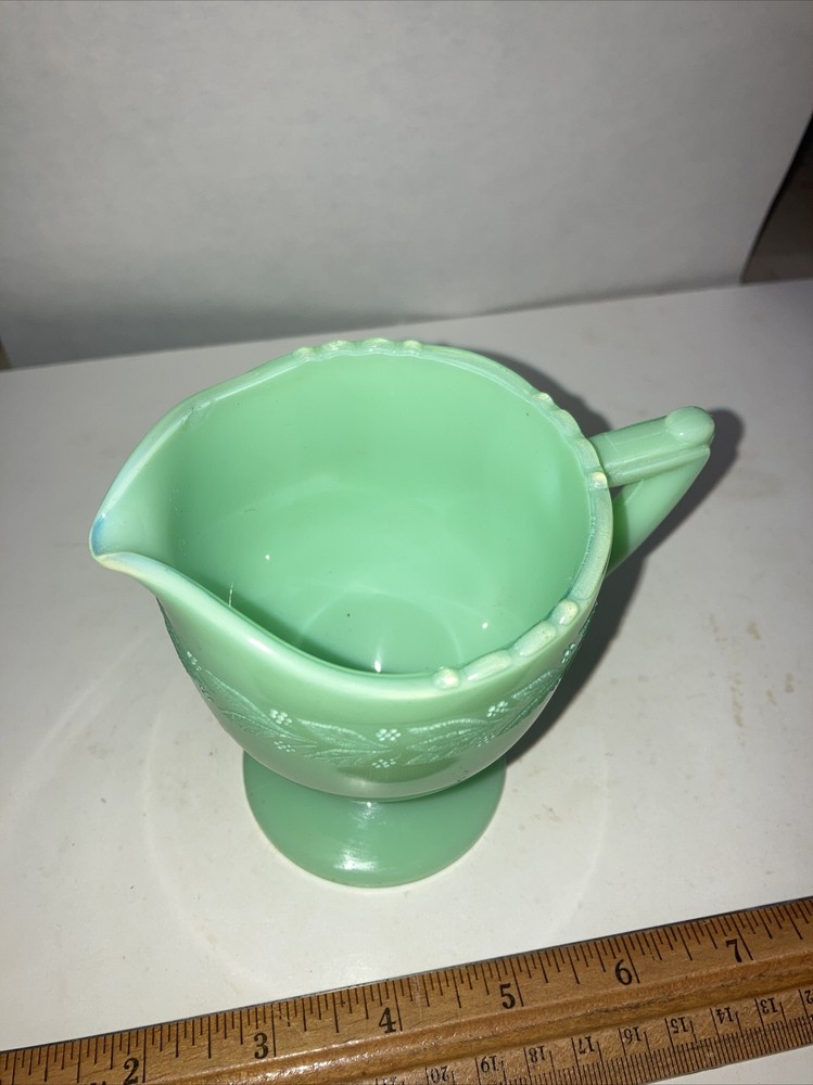 McKee 4 inch green creamer