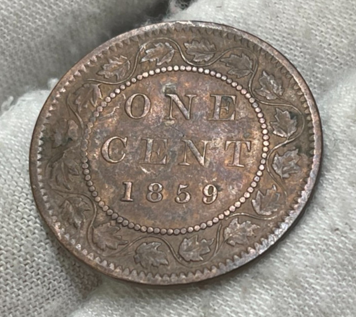 1859 Canada One Cent Coin