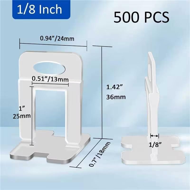 High-Quality 500-Piece Tile Leveling Clip Set - Easy & Efficient Grouting System