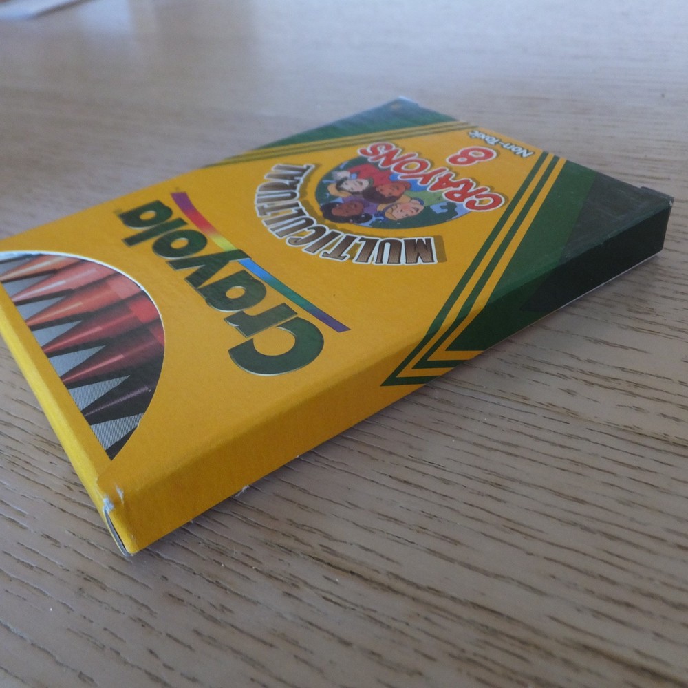 Crayola Multicultural Crayons, 8 CT Pack, New, 2000.