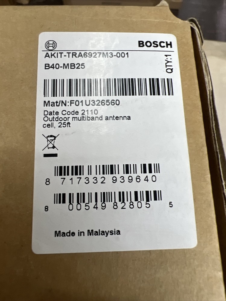 BOSCH AKIT-TRA6927M3-001, 25 ft cable, original, never installed