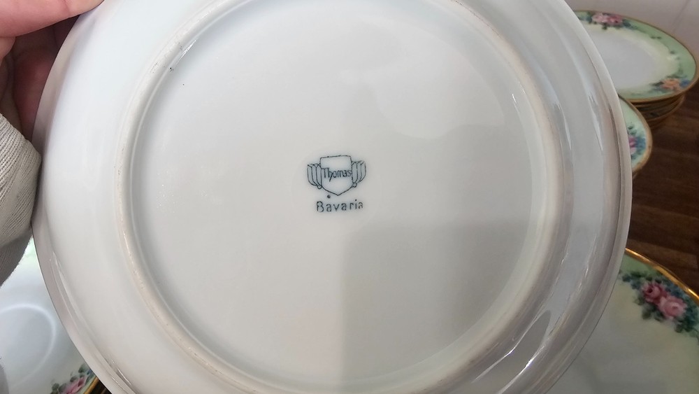 Thomas Bavaria German Hand Painted 57 Piece Dish Set