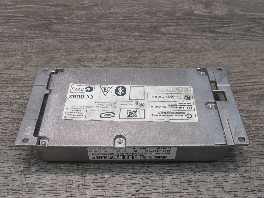 2008 BMW E82 E88 135I BLUETOOTH COMMUNICATION CONTROL MODULE 9187625 OEM