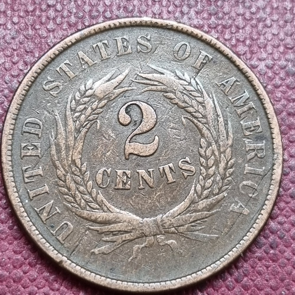 1864 Two Cent Piece 2c Better Grade #93485