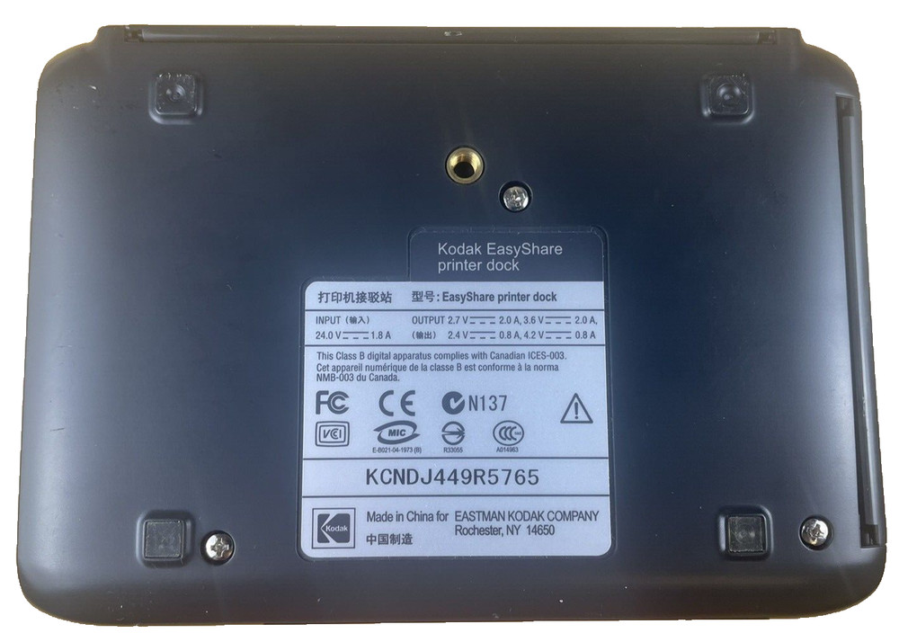 Kodak Easy Share Printer Dock with AC Adapter