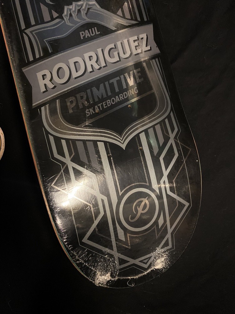 RARE Paul Rodriguez Eagle Black Silver Foil Prod Skateboard Deck PRIMITIVE