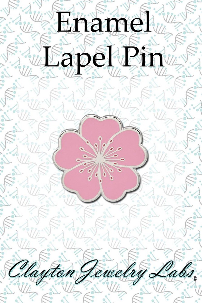 Cherry Blossom Flower Hard Enamel Lapel Pin