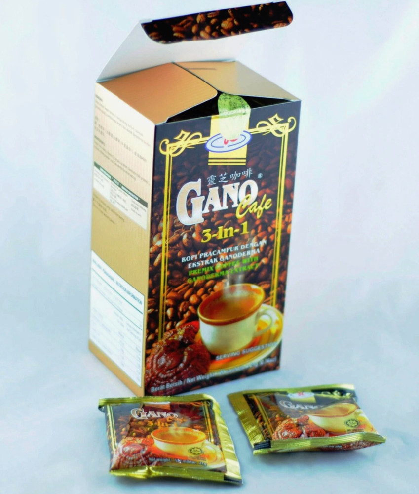 10 Boxes Gano Excel Cafe 3 in 1 Coffee with Ganoderma Reishi Express Ship