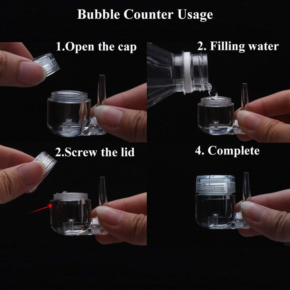 CO2 Diffuser 4- in-1 Function, Ultramicropore Atomization U-Shape Air Intake ...