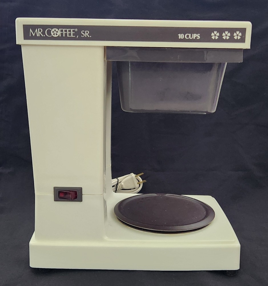 MR. COFFEE SR. 10-Cup Compact Automatic Brewing System SR-10 Box & Manual TESTED