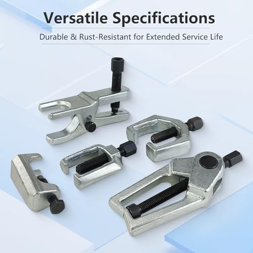 5-Piece Professional Front End Service Tool Kit | Pitman Arm Puller, Ball