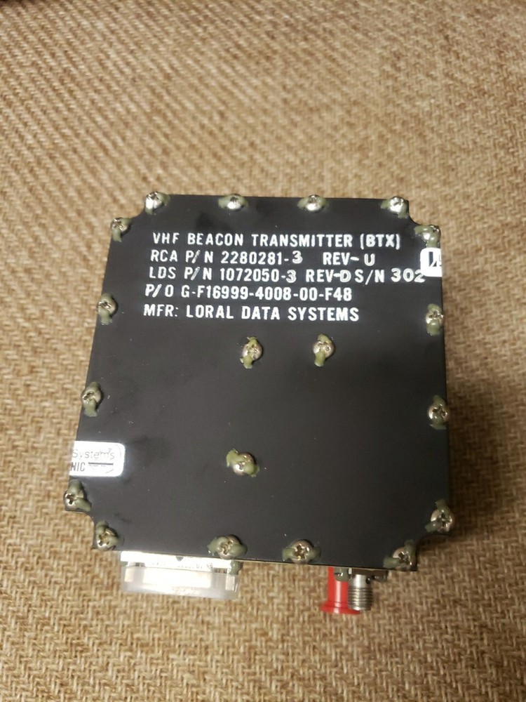 RCA Beacon Transmitter Made By Loral Data Systems