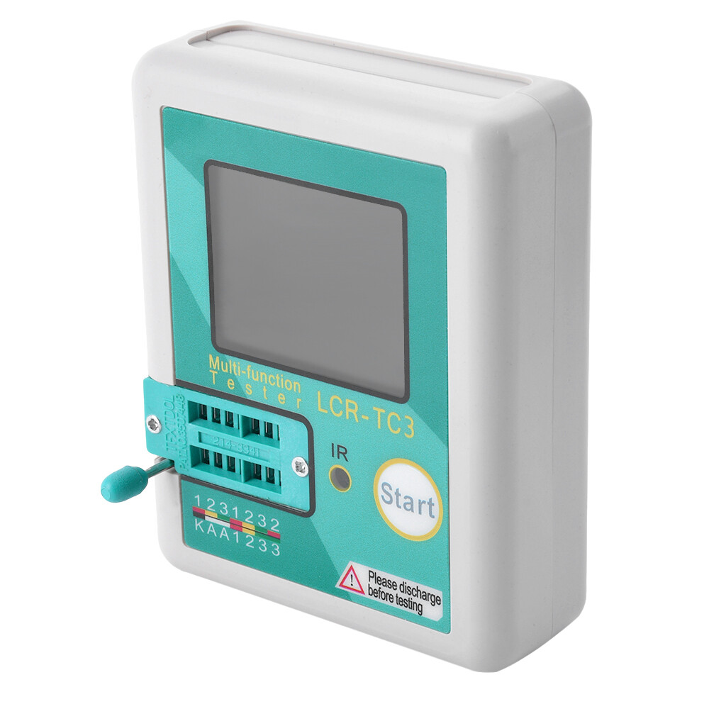 LCR-TC3 High-precision Transistor Tester Diode Capacitance Test Meter + Cable US