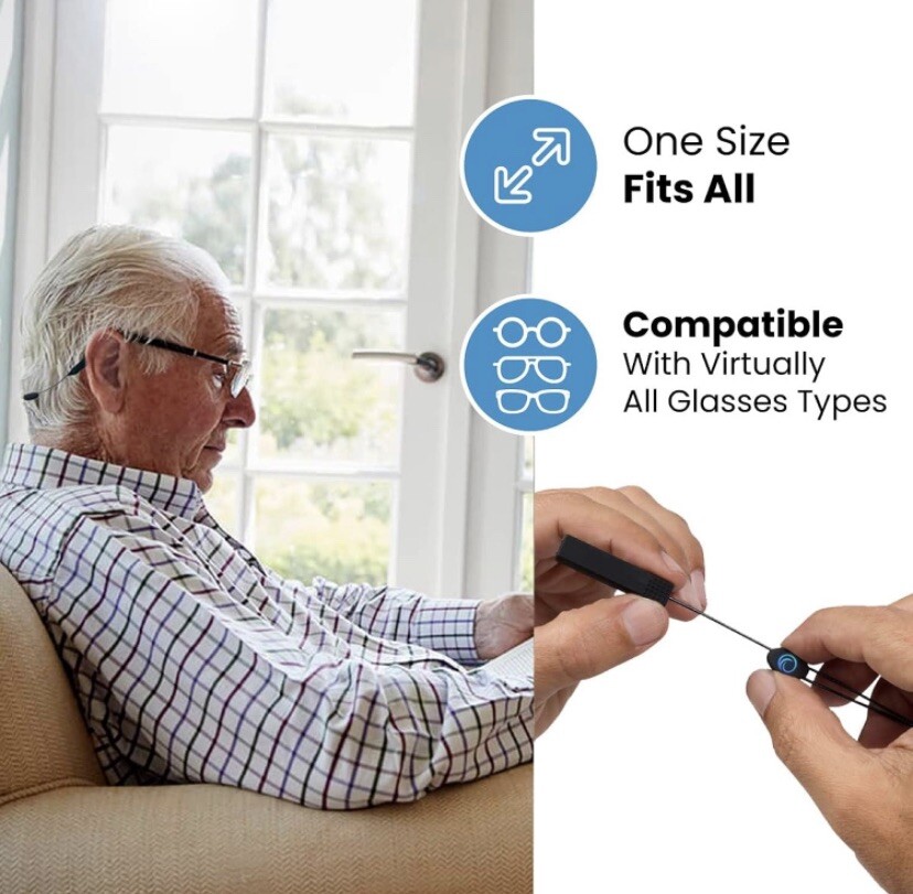 Sidelinx 3 Pack - Adjustable Eyeglass Strap (Ocean)- No Tail Sunglass Strap!