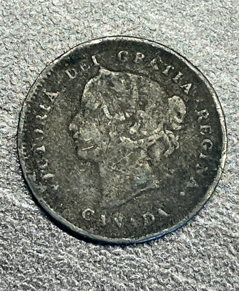 1893 Canada 5 Cents  Coin  - Silver