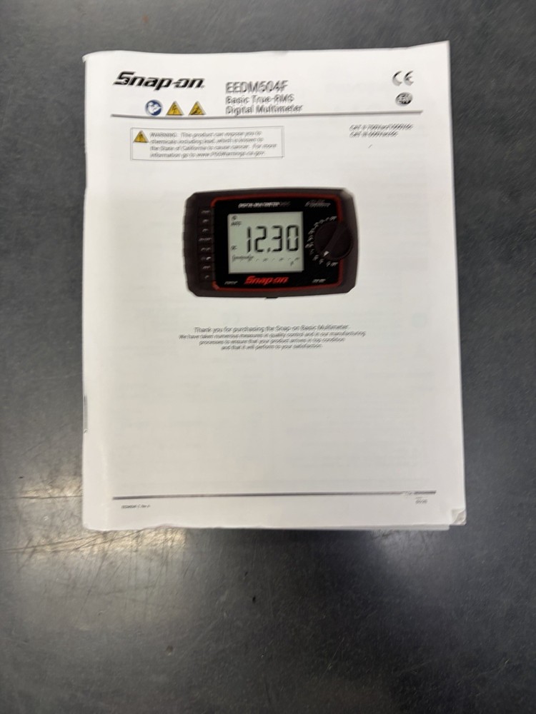 Snap On EEDM504F Digital Multimeter Basic