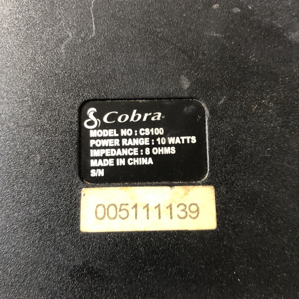 Cobra CS100 Speaker Black