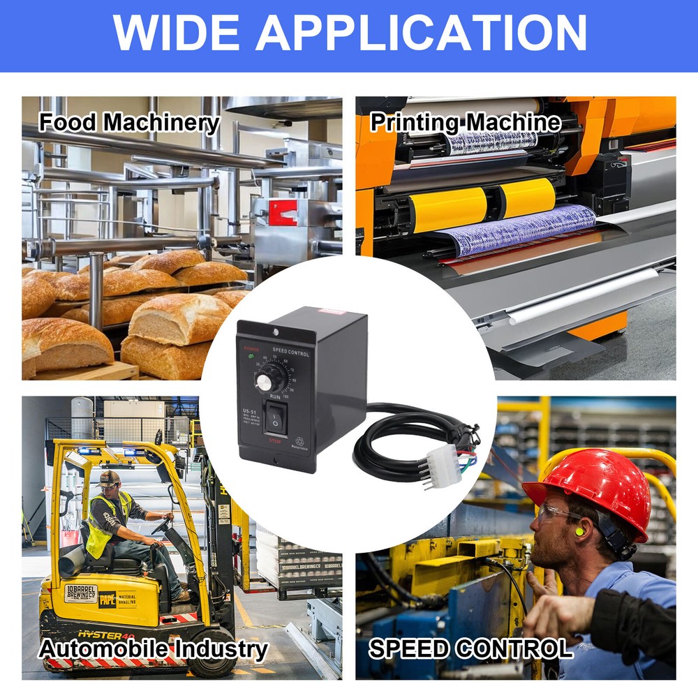 AC 110V 120W Electric Motor Speed Controller Reversible Switch Regulator Switch